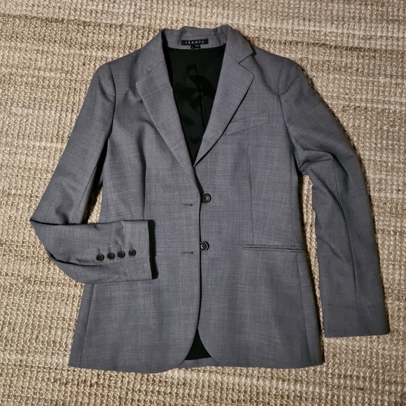 Theory Grey Blazer Size 10 - Picture 10 of 10